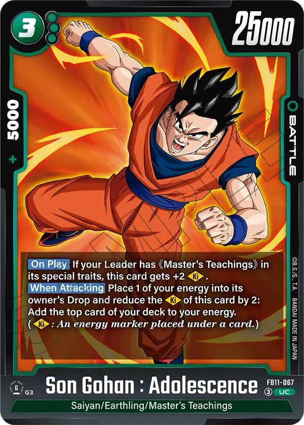 Image for Son Gohan : Adolescence - FB11-067 (FB11-067) (FB11) - Dragon Ball Super: Fusion World