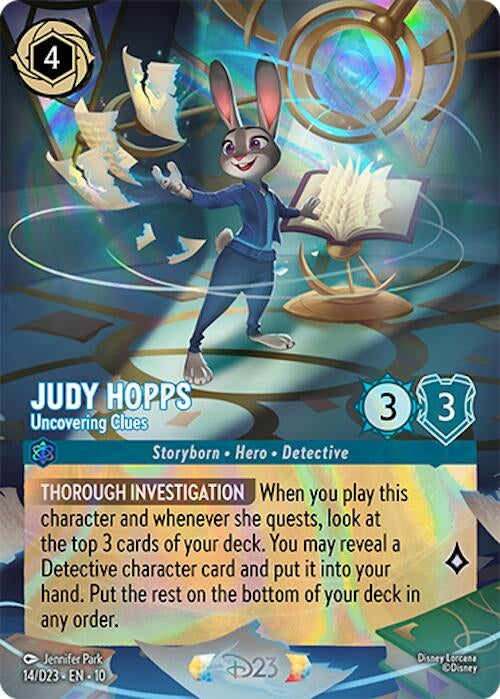 Image for Judy Hopps - Uncovering Clues (14) (D23) - Disney Lorcana