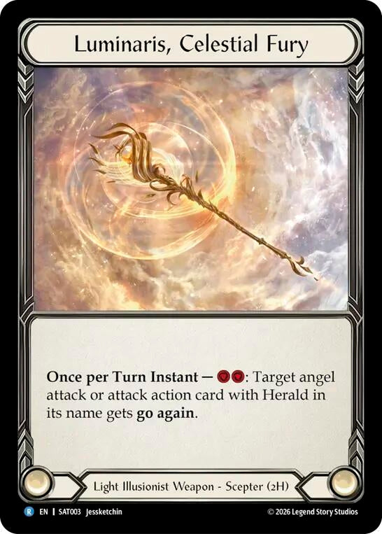 Image for Luminaris, Celestial Fury (SAT003) (SAT) - Flesh and Blood TCG