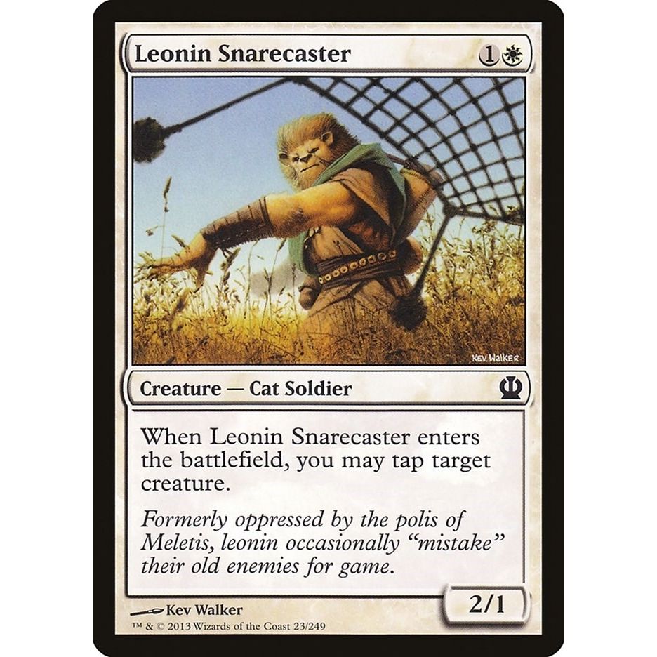 Image for Leonin Snarecaster (23) (THS) - Magic: The Gathering