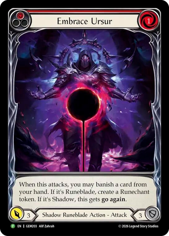 Image for Embrace Ursur (GEM203) (GEM) - Flesh and Blood TCG