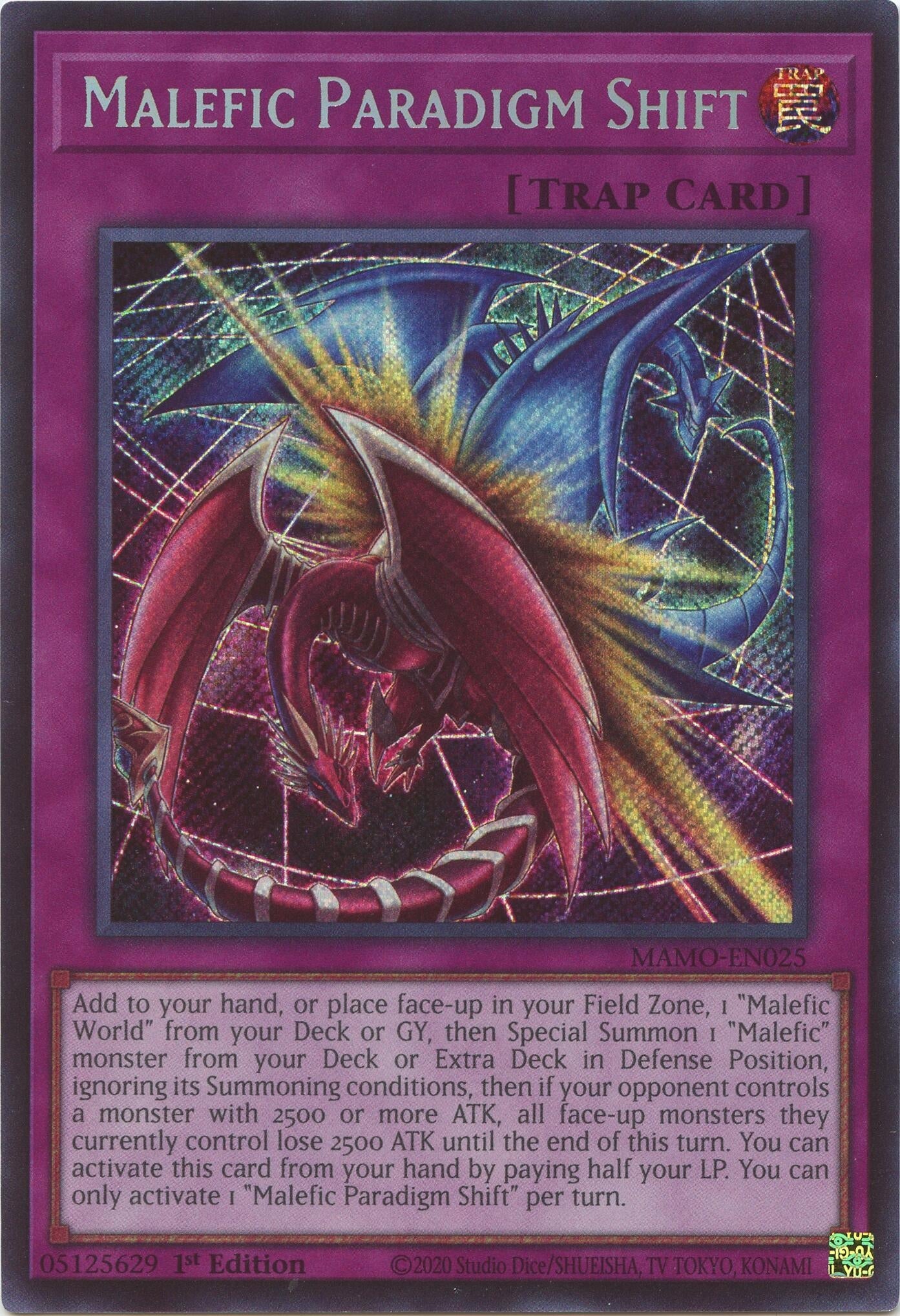 Image for Malefic Paradigm Shift (Secret Rare) (MAMO-EN025) (MAMO) - YuGiOh