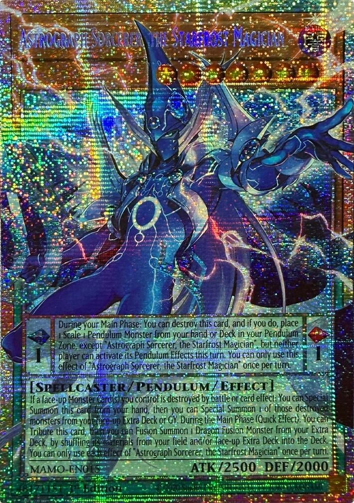 Image for Astrograph Sorcerer, the Starfrost Magician (Starlight Rare) (Extended Art) (MAMO-EN015) (MAMO) - YuGiOh
