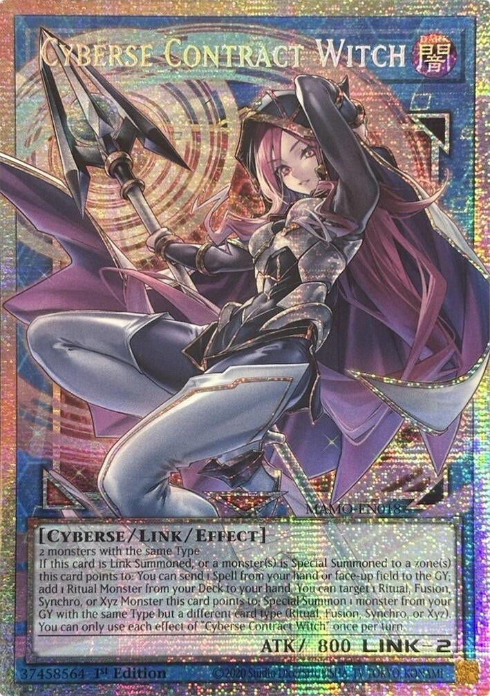 Image for Cyberse Contract Witch (Starlight Rare) (Extended Art) (MAMO-EN018) (MAMO) - YuGiOh