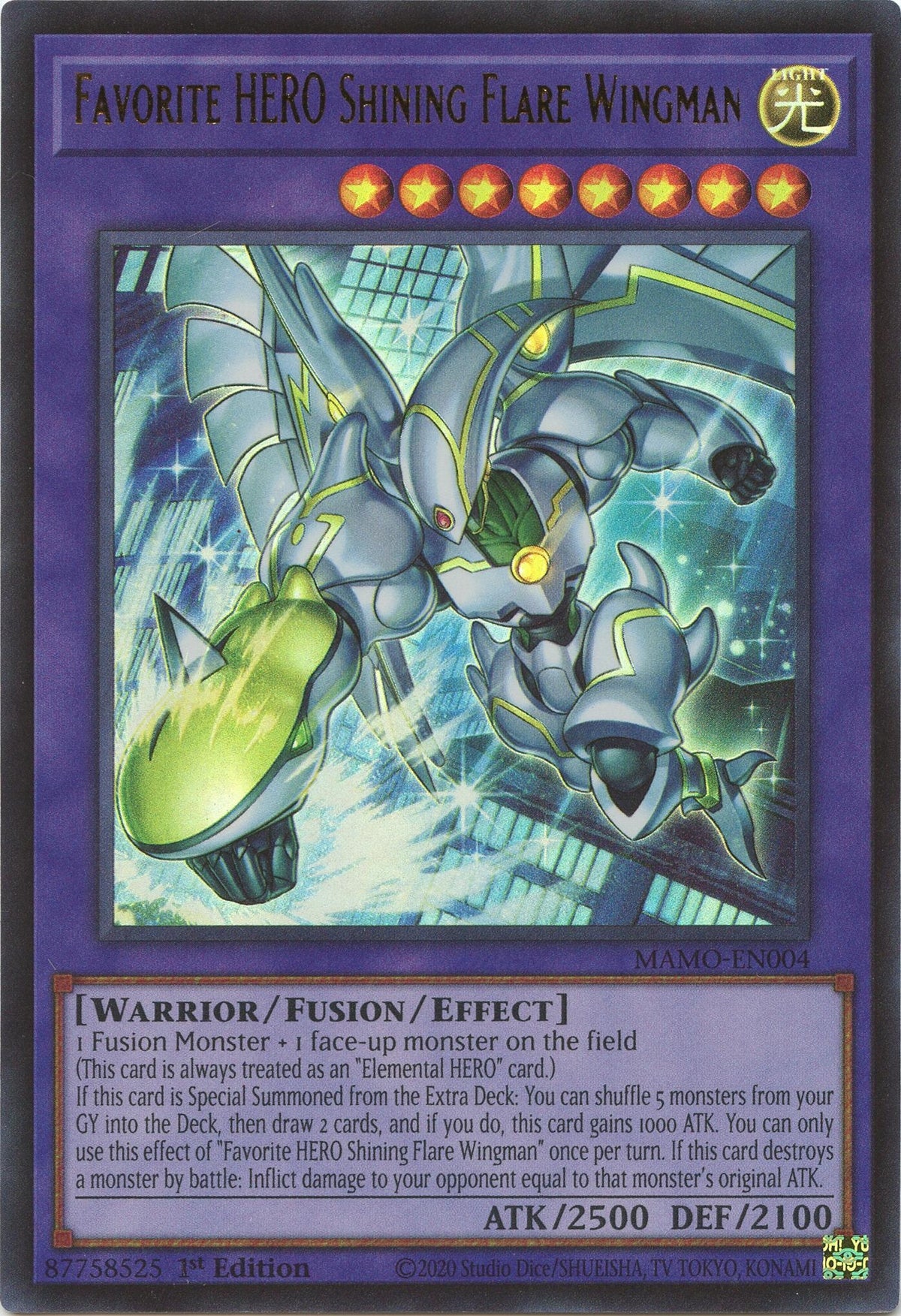 Image for Favorite HERO Shining Flare Wingman (MAMO-EN004) (MAMO) - YuGiOh