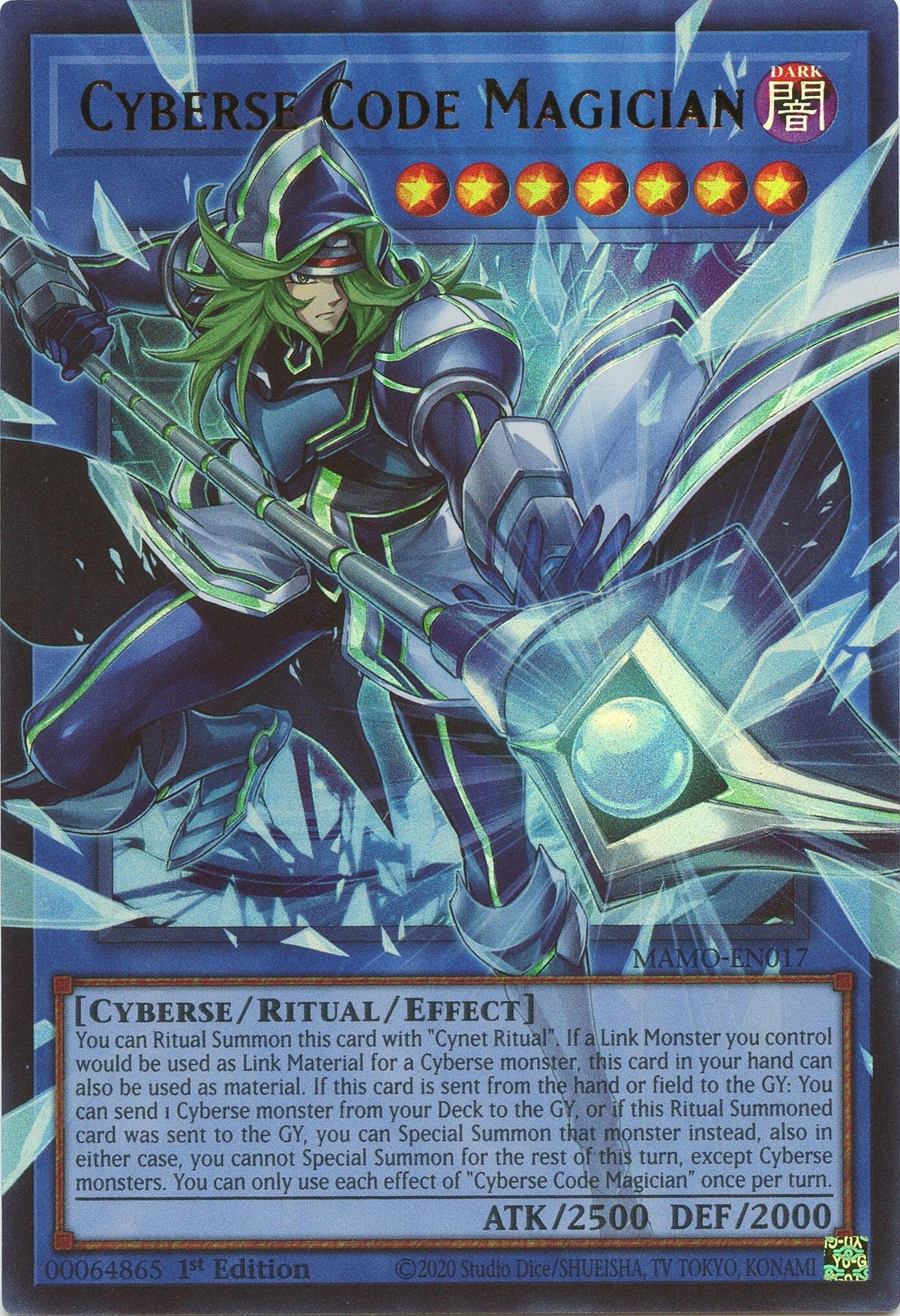 Image for Cyberse Code Magician (Extended Art) (MAMO-EN017) (MAMO) - YuGiOh