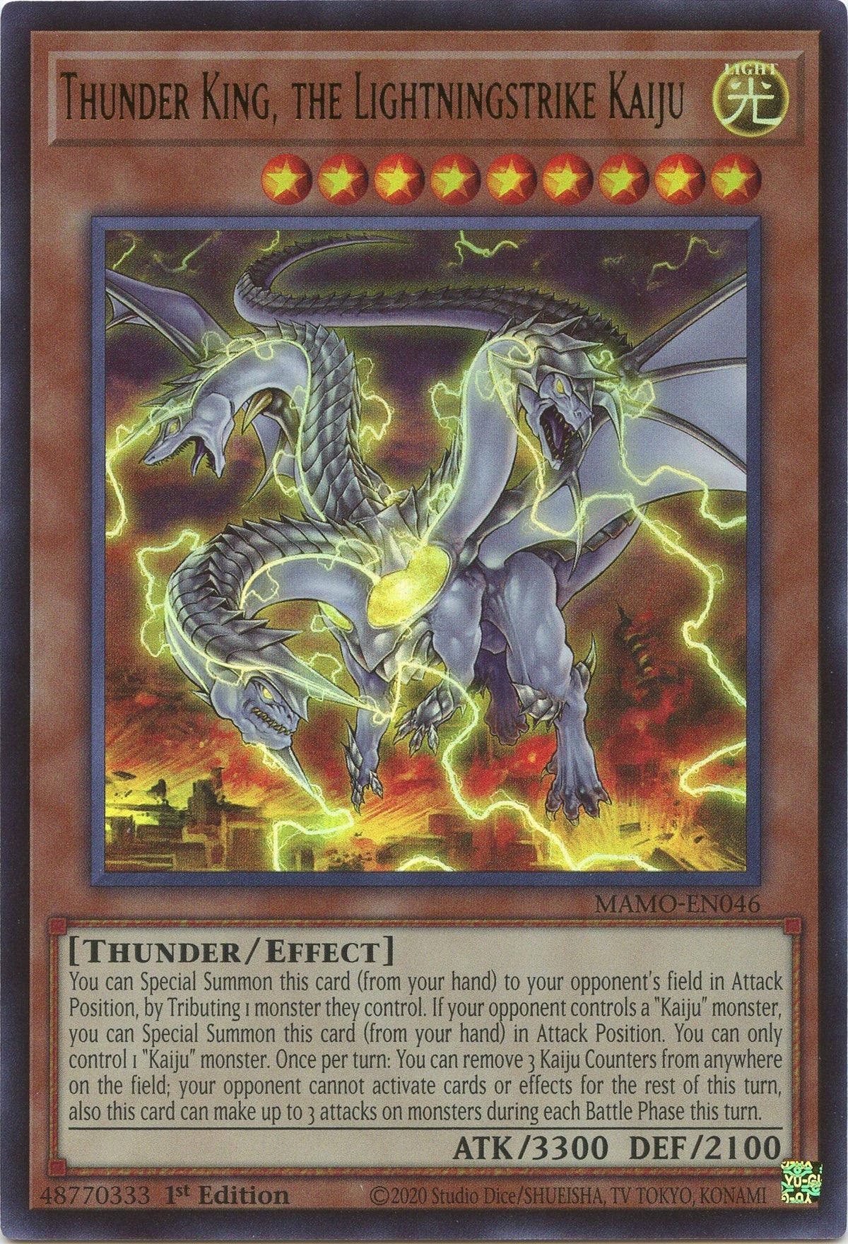 Image for Thunder King, the Lightningstrike Kaiju (MAMO-EN046) (MAMO) - YuGiOh