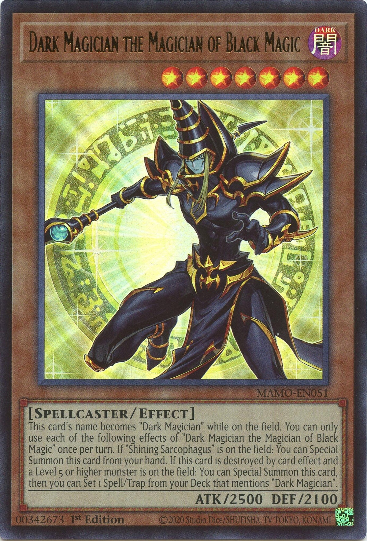 Image for Dark Magician the Magician of Black Magic (MAMO-EN051) (MAMO) - YuGiOh