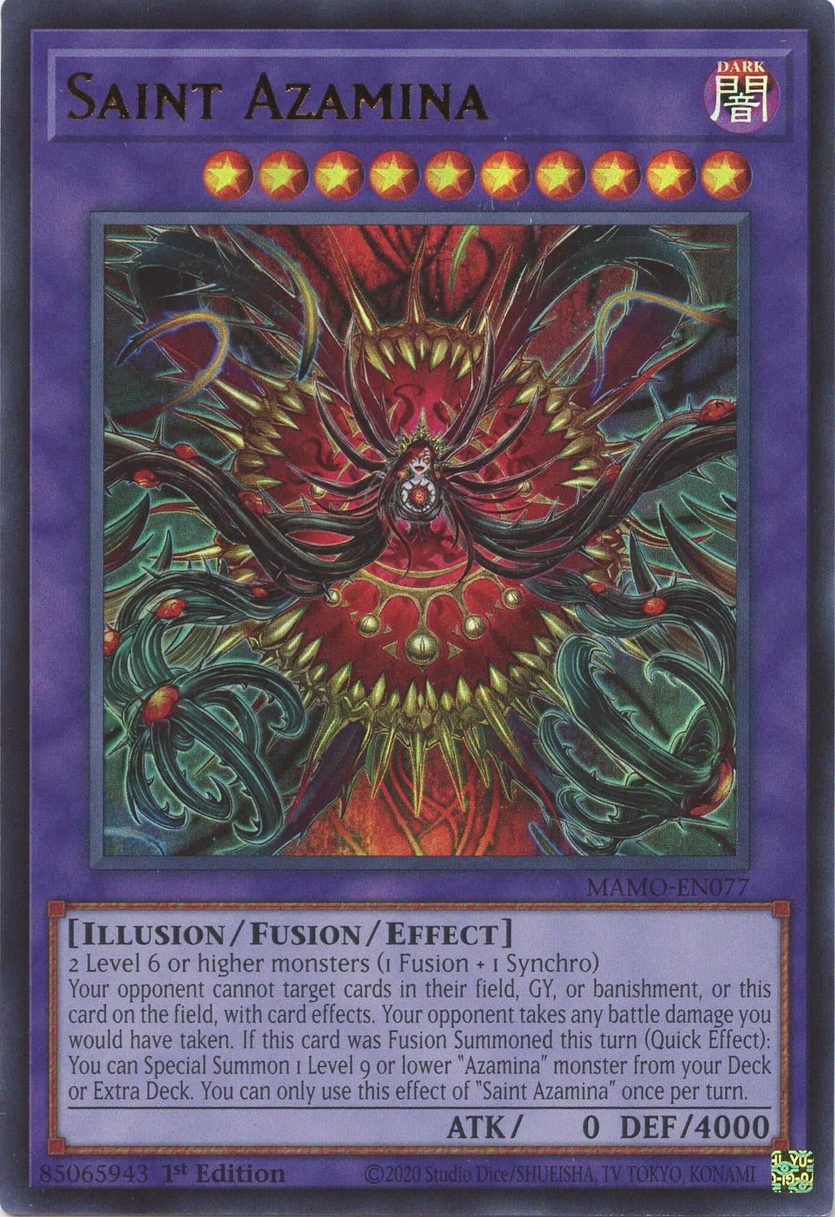 Image for Saint Azamina (MAMO-EN077) (MAMO) - YuGiOh