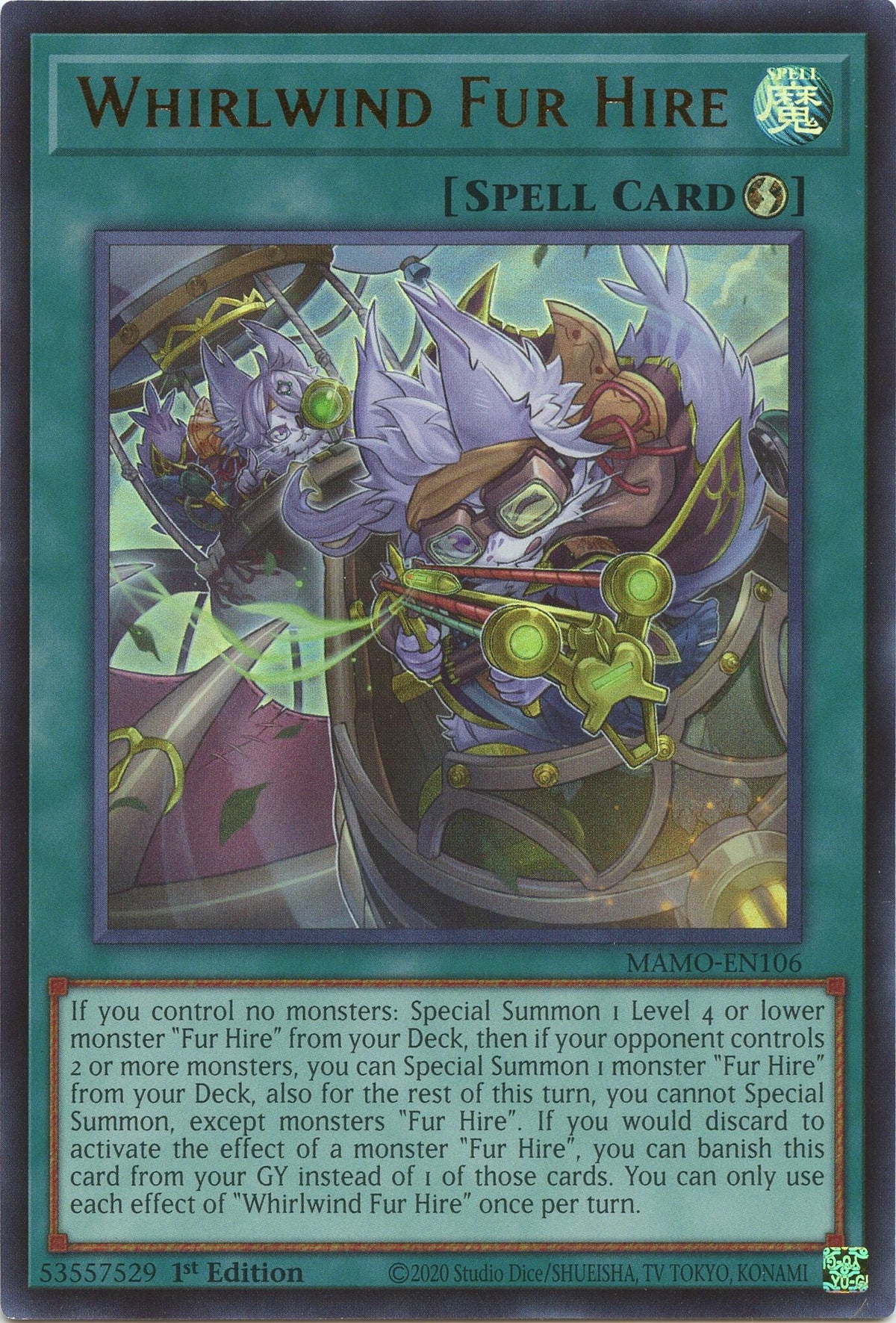 Image for Whirlwind Fur Hire (MAMO-EN106) (MAMO) - YuGiOh