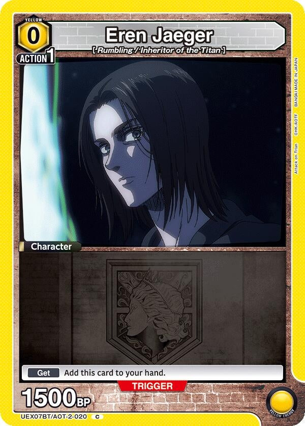 Image for Eren Jaeger (020) (UEX07BT/AOT-2-020) (UEX07BT) - Union Arena
