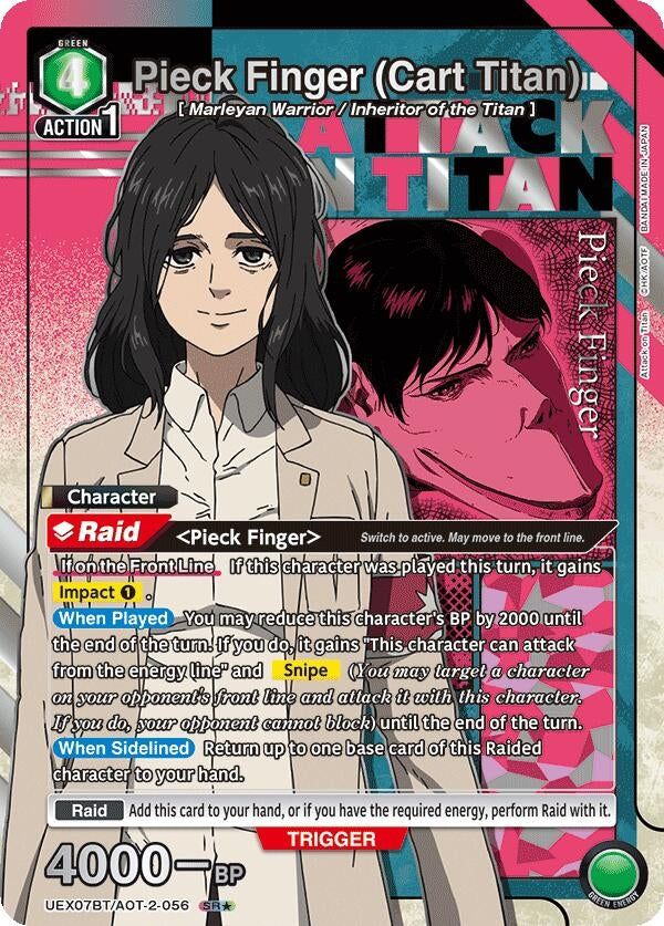 Image for Pieck Finger (Cart Titan) (SR*) (UEX07BT/AOT-2-056) (UEX07BT) - Union Arena