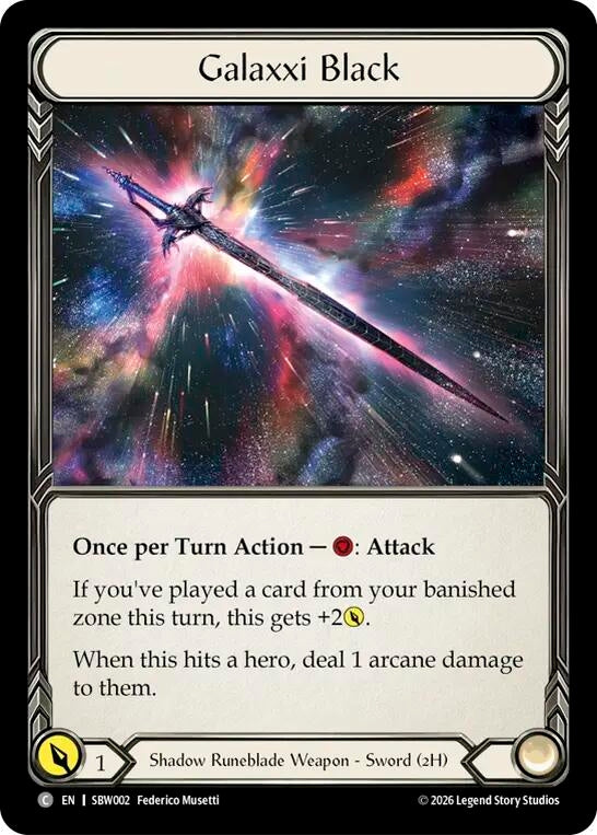 Image for Galaxxi Black (SBW002) (SAT) - Flesh and Blood TCG
