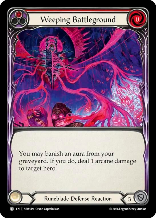 Image for Weeping Battleground (SBW019) (SAT) - Flesh and Blood TCG