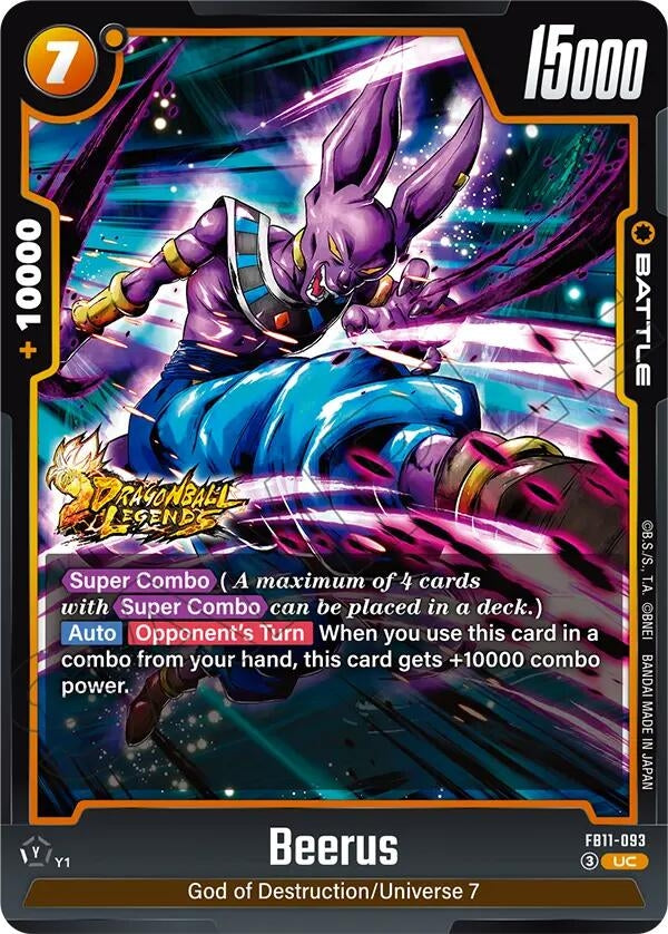 Image for Beerus - FB11-093 (FB11-093) (FB11) - Dragon Ball Super: Fusion World