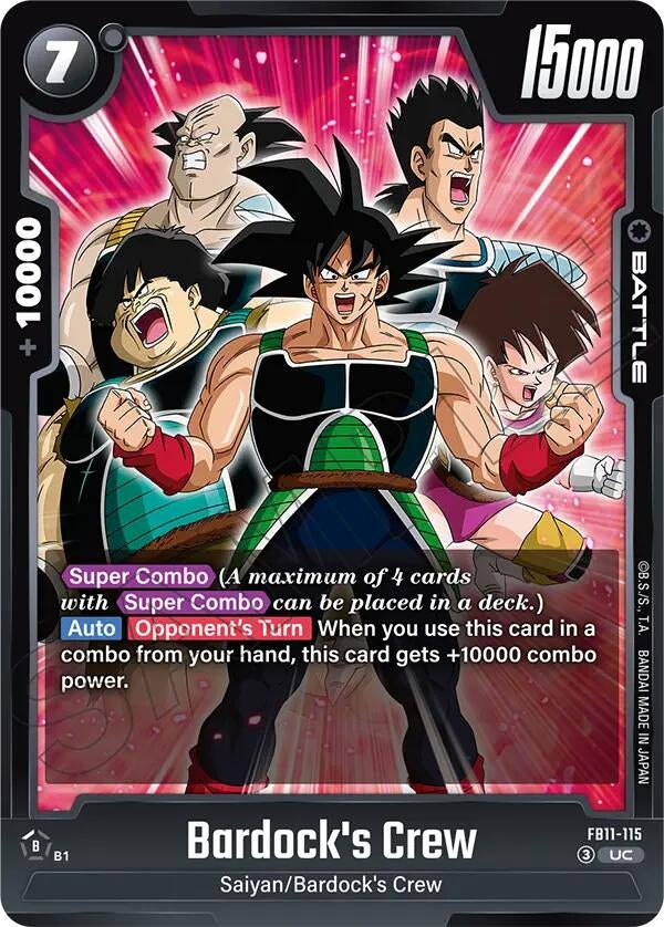 Image for Bardock's Crew - FB11-115 (FB11-115) (FB11) - Dragon Ball Super: Fusion World