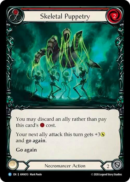 Image for Skeletal Puppetry (Red) (AMA013) (AMA) - Flesh and Blood TCG