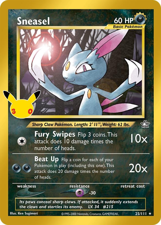 Image for Sneasel (25/111) (30C) - Pokemon