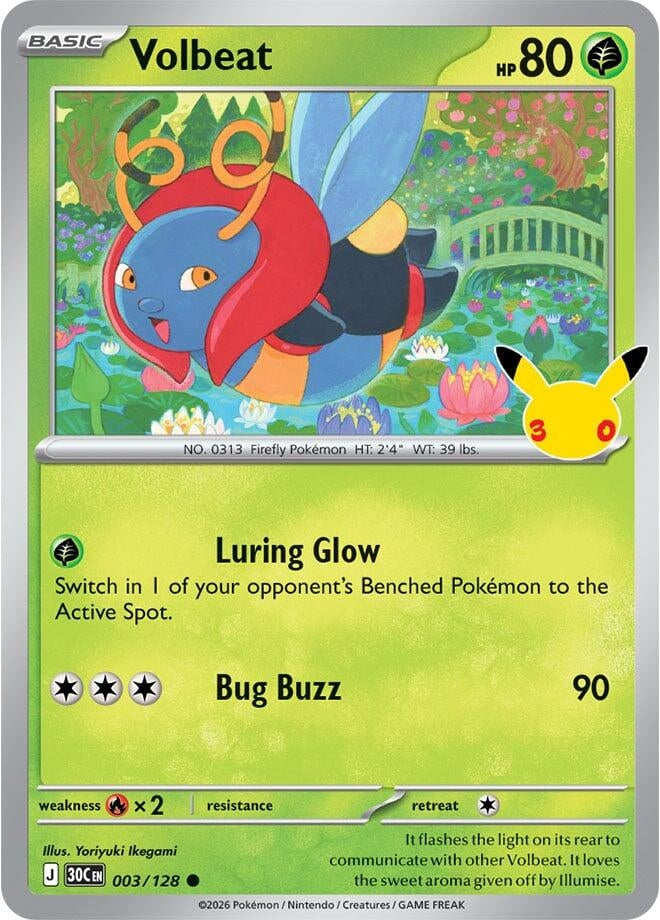 Image for Volbeat (003/128) (30C) - Pokemon