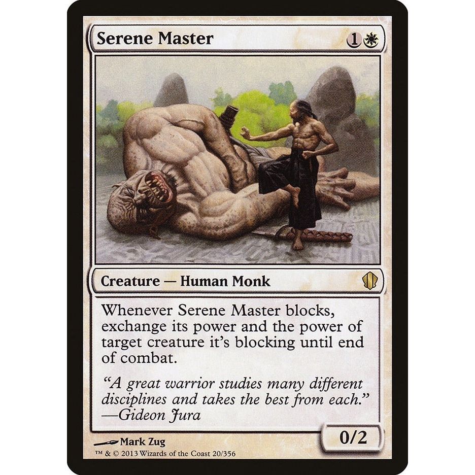 Image for Serene Master (20) (C13) - Magic: The Gathering