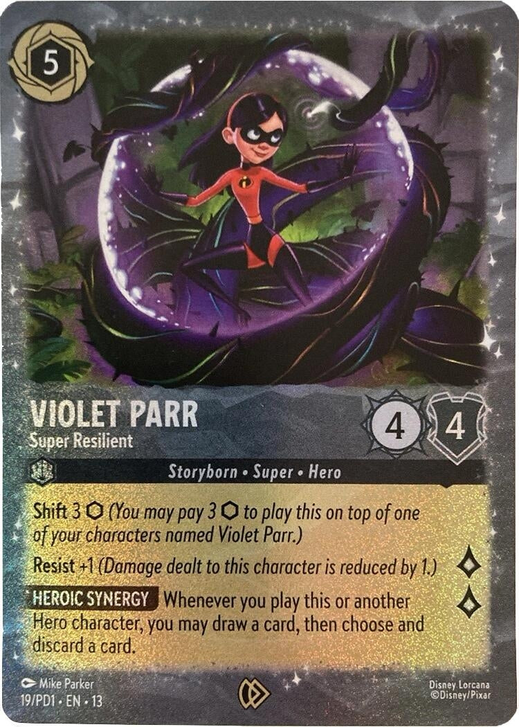 Image for Violet Parr - Super Resilient (19) (DLPC) - Disney Lorcana