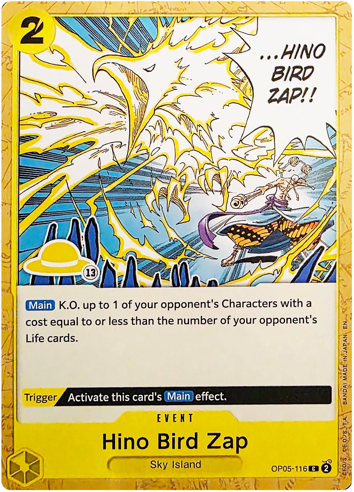 Image for Hino Bird Zap (Luffy Deck) (OP05-116) (SD01) - One Piece Card Game