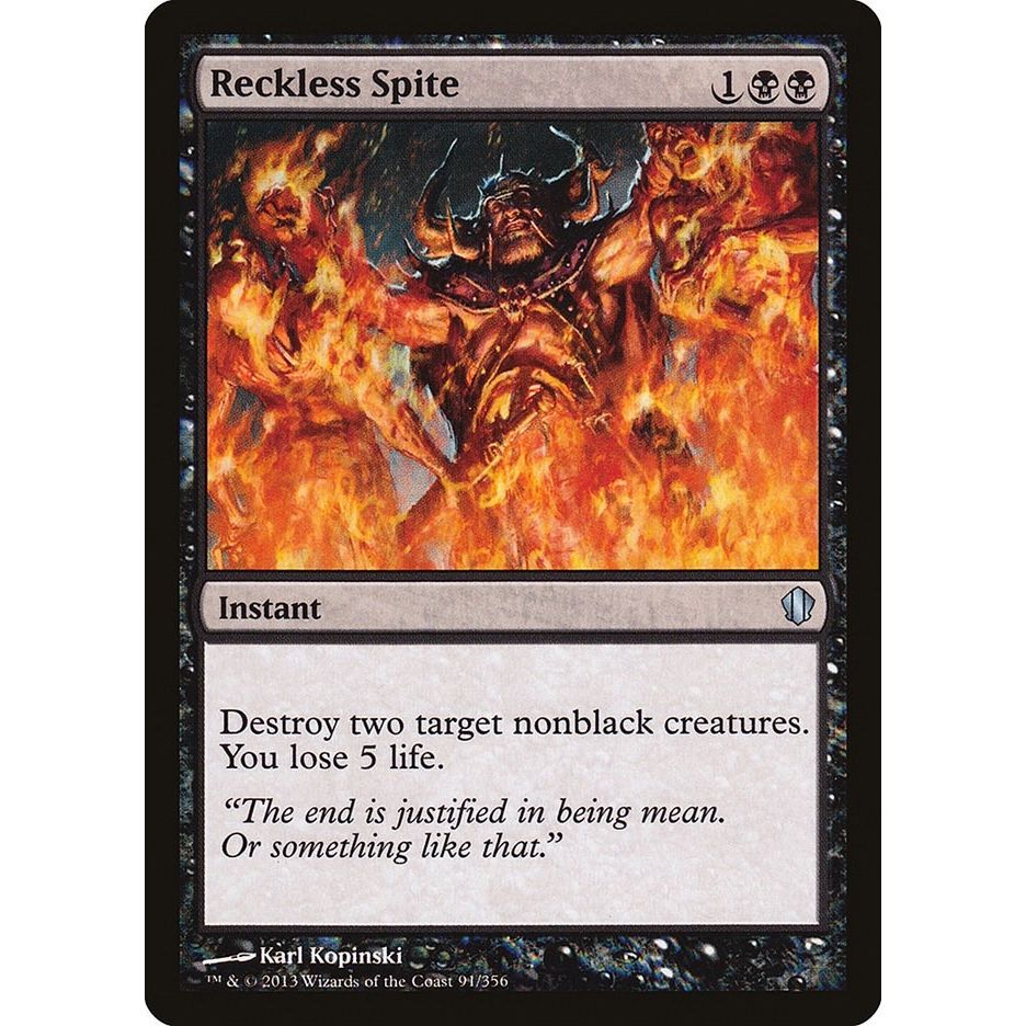 Image for Reckless Spite (91) (C13) - Magic: The Gathering