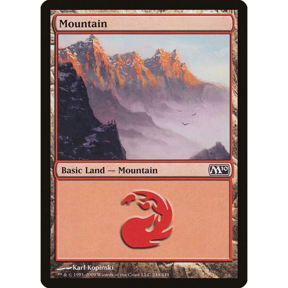 Image for Mountain (244) (244) (M10) - Magic: The Gathering