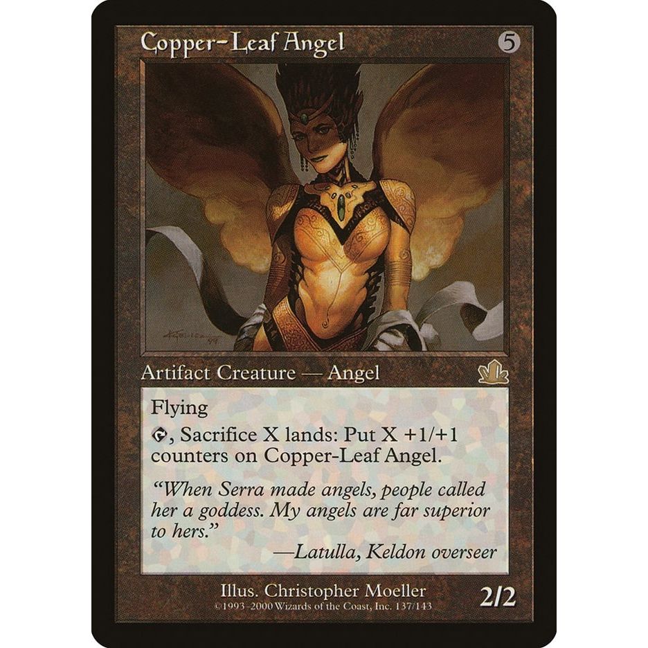 Image for Copper-Leaf Angel (137) (PCY) - Magic: The Gathering