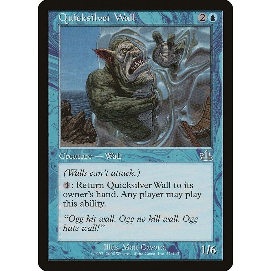 Image for Quicksilver Wall (41) (PCY) - Magic: The Gathering