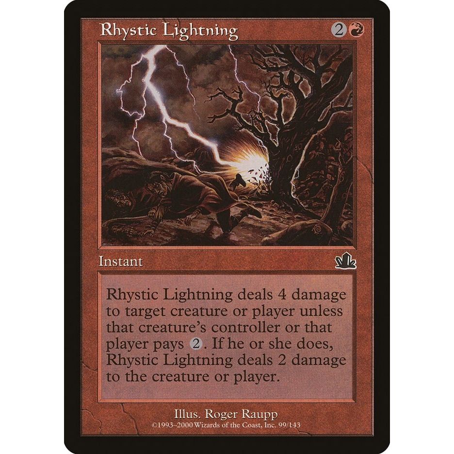 Image for Rhystic Lightning (99) (PCY) - Magic: The Gathering