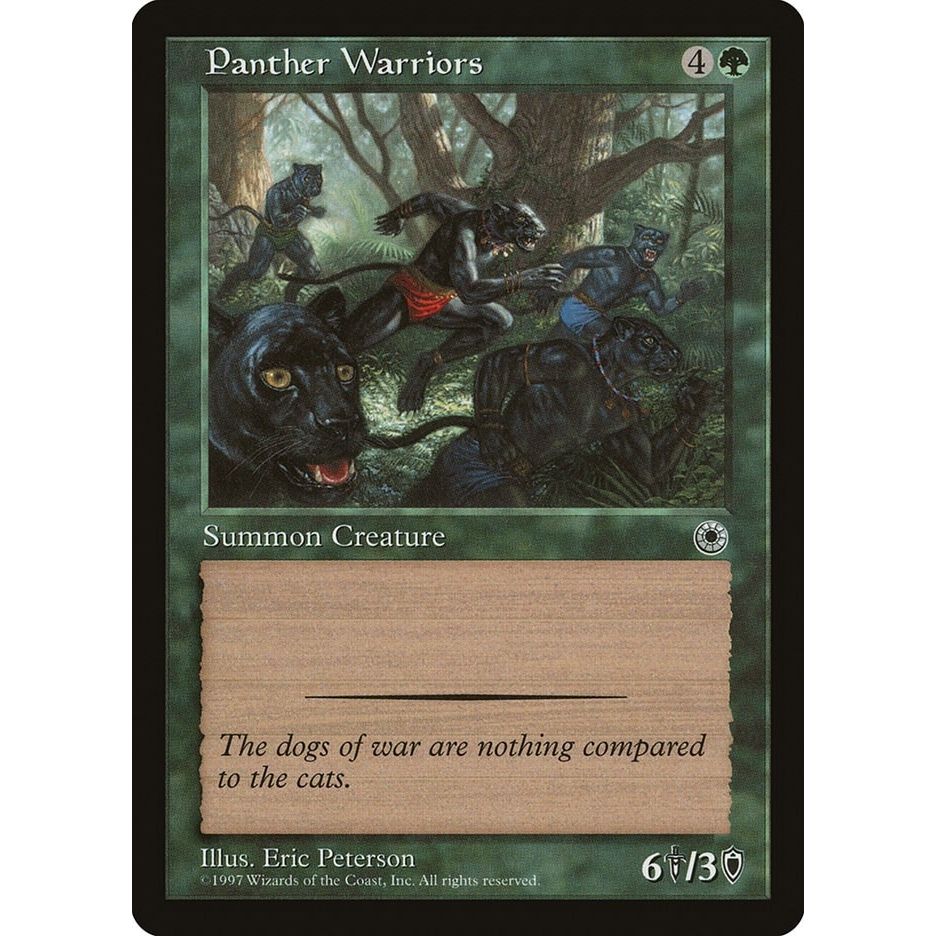 Image for Panther Warriors (POR) - Magic: The Gathering