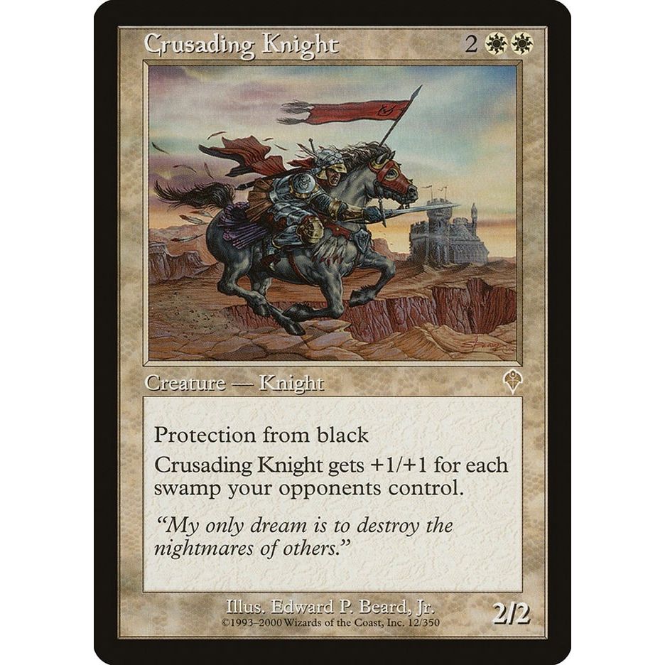 Image for Crusading Knight (12) (INV) - Magic: The Gathering