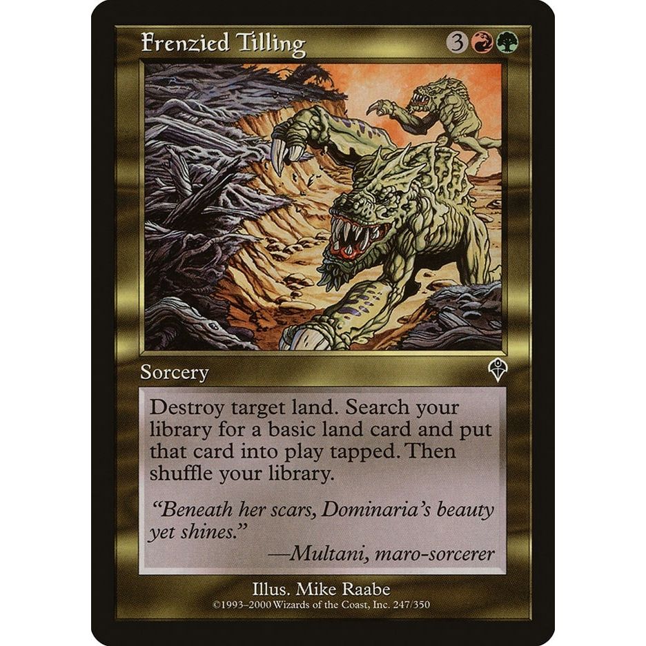Image for Frenzied Tilling (247) (INV) - Magic: The Gathering