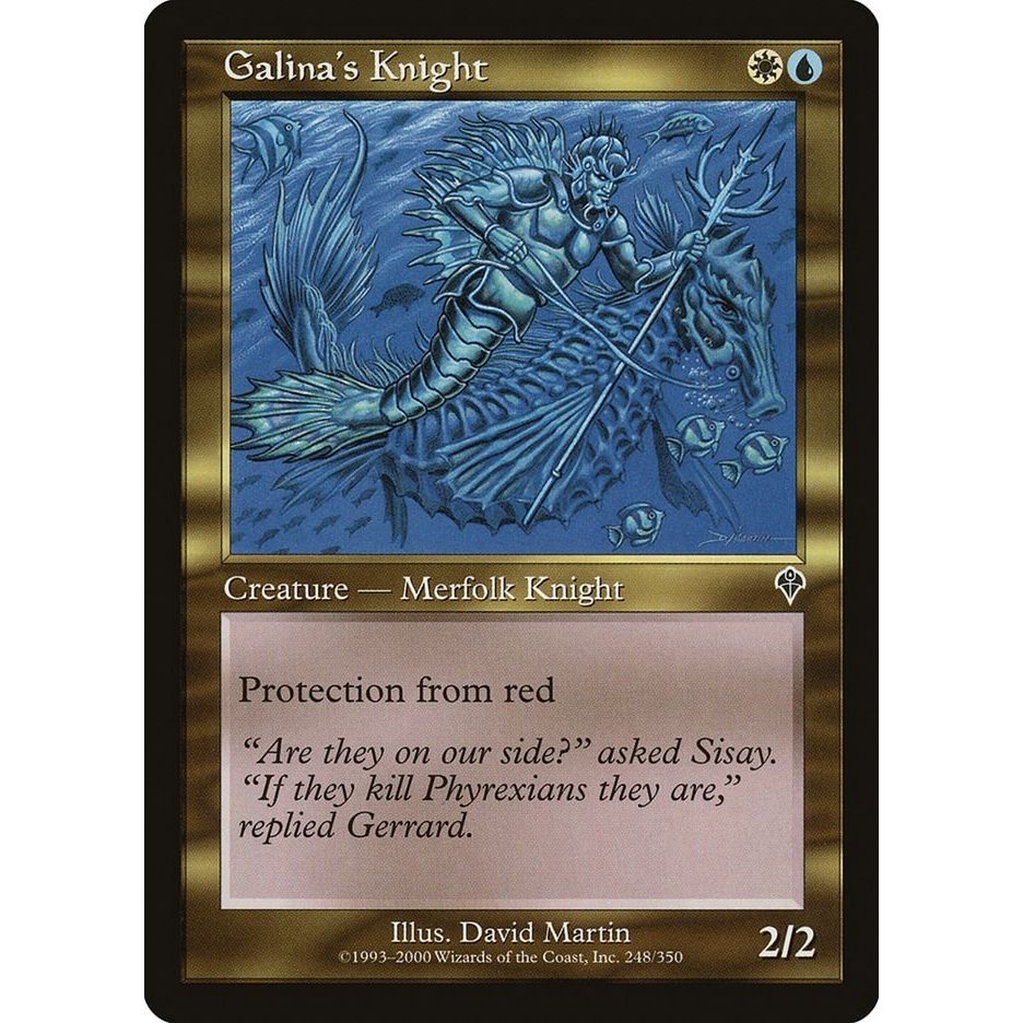 Image for Galina's Knight (248) (INV) - Magic: The Gathering