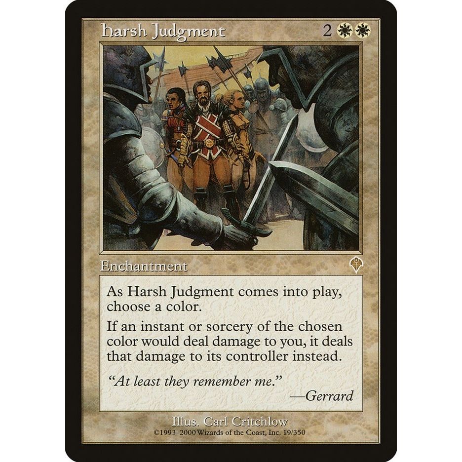 Image for Harsh Judgment (19) (INV) - Magic: The Gathering