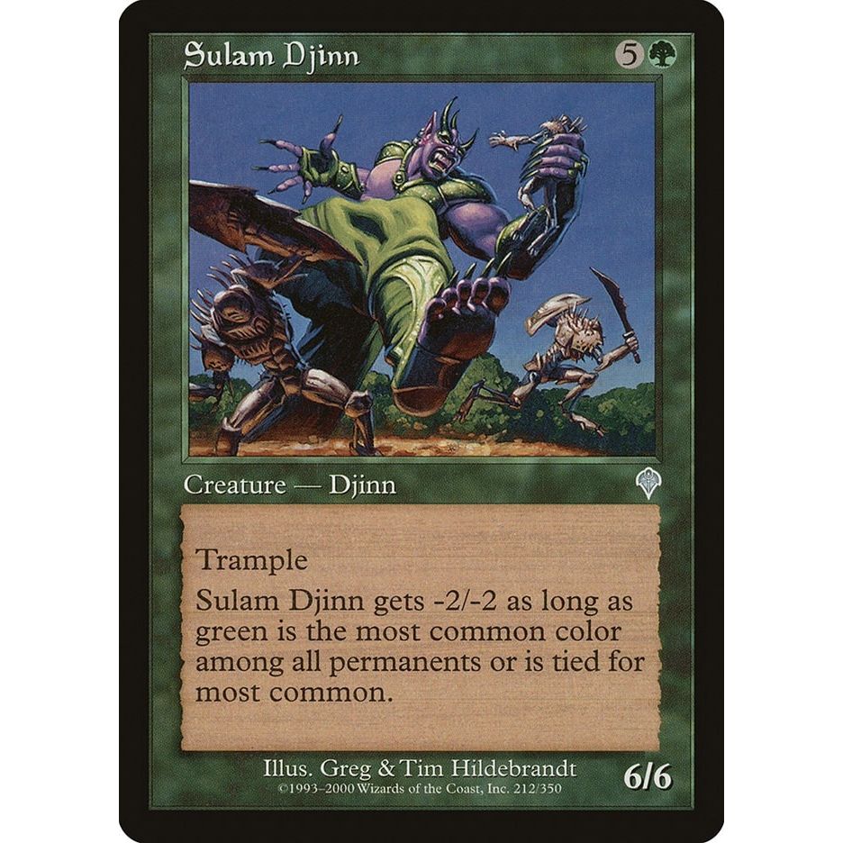 Image for Sulam Djinn (212) (INV) - Magic: The Gathering