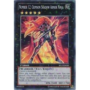 Image for Number 12: Crimson Shadow Armor Ninja (Starfoil) (SP13-EN030) (SP13) - YuGiOh