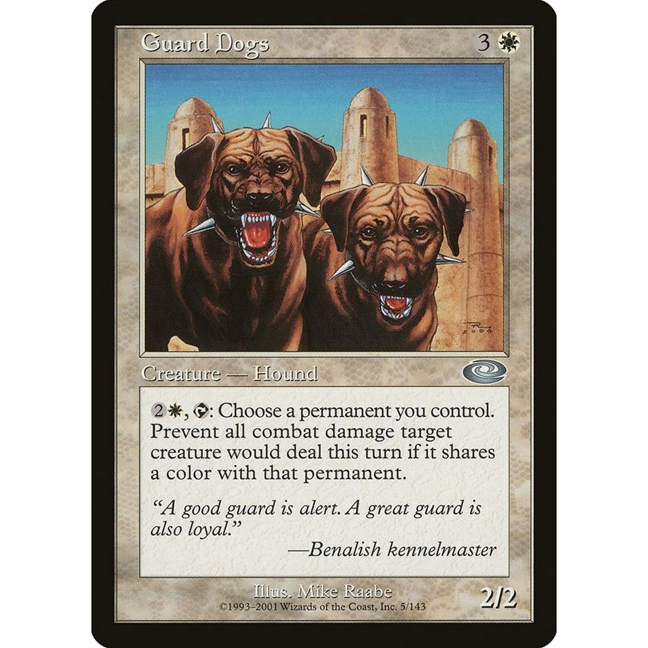 Image for Guard Dogs (5) (PLS) - Magic: The Gathering