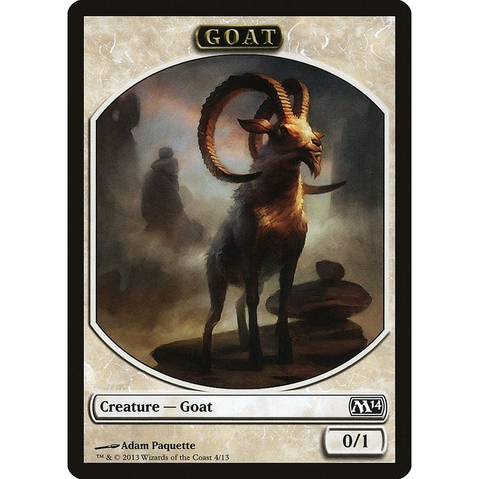 Image for Goat Token (4) (M14) - Magic: The Gathering