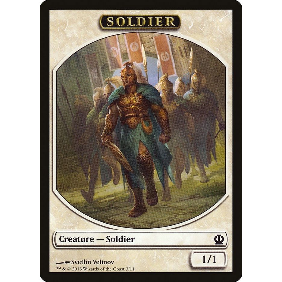 Image for Soldier Token (Velinov) (3) (THS) - Magic: The Gathering
