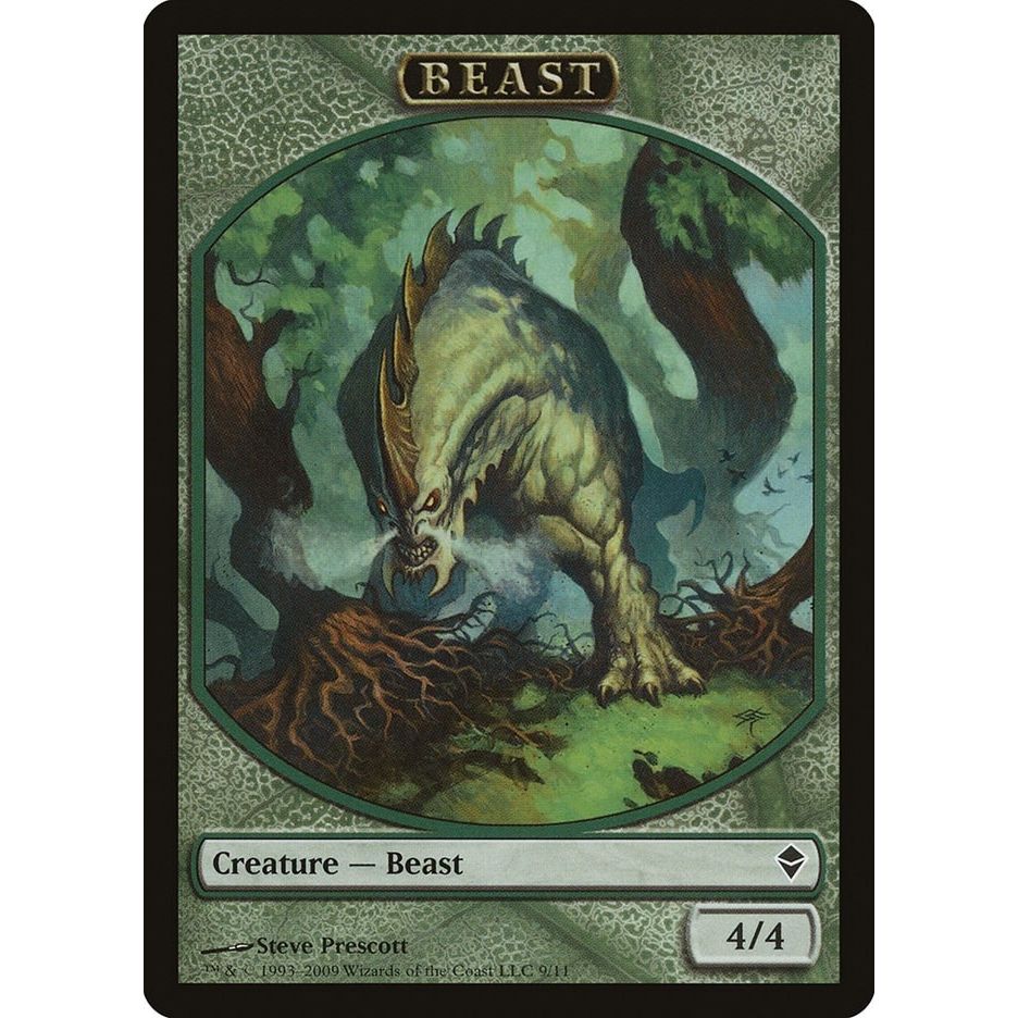 Image for Beast Token (9) (ZEN) - Magic: The Gathering