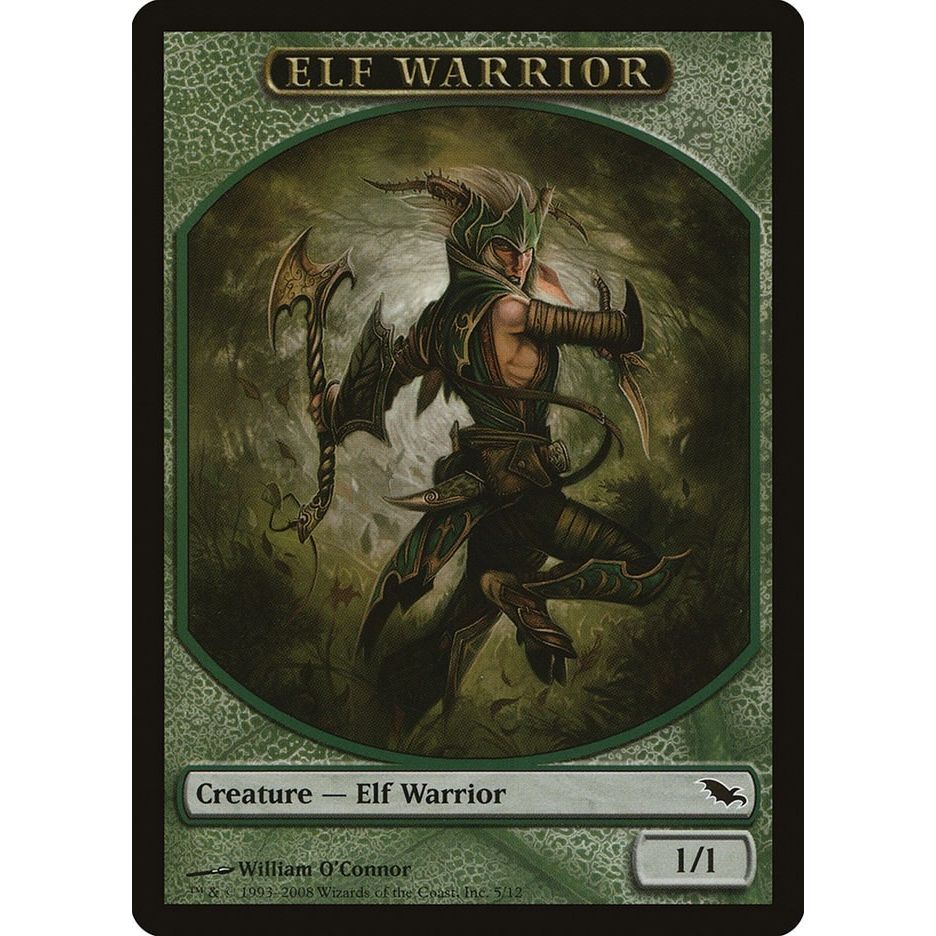 Image for Elf Warrior Token (5) (5) (SHM) - Magic: The Gathering