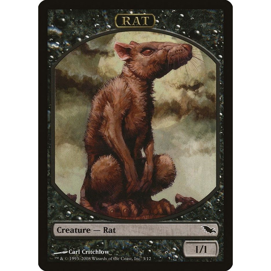 Image for Rat Token (3) (SHM) - Magic: The Gathering