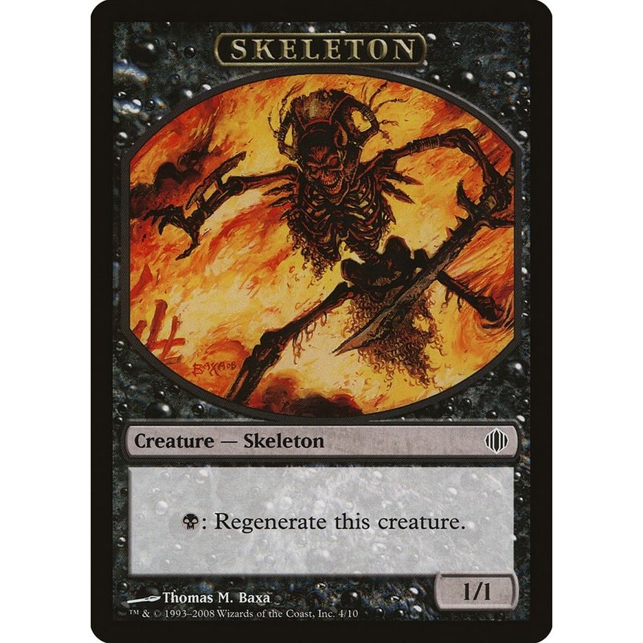 Image for Skeleton Token (4) (ALA) - Magic: The Gathering