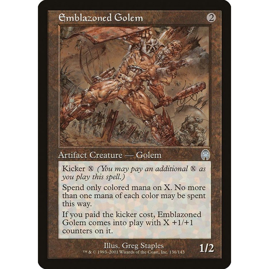 Image for Emblazoned Golem (136) (APC) - Magic: The Gathering