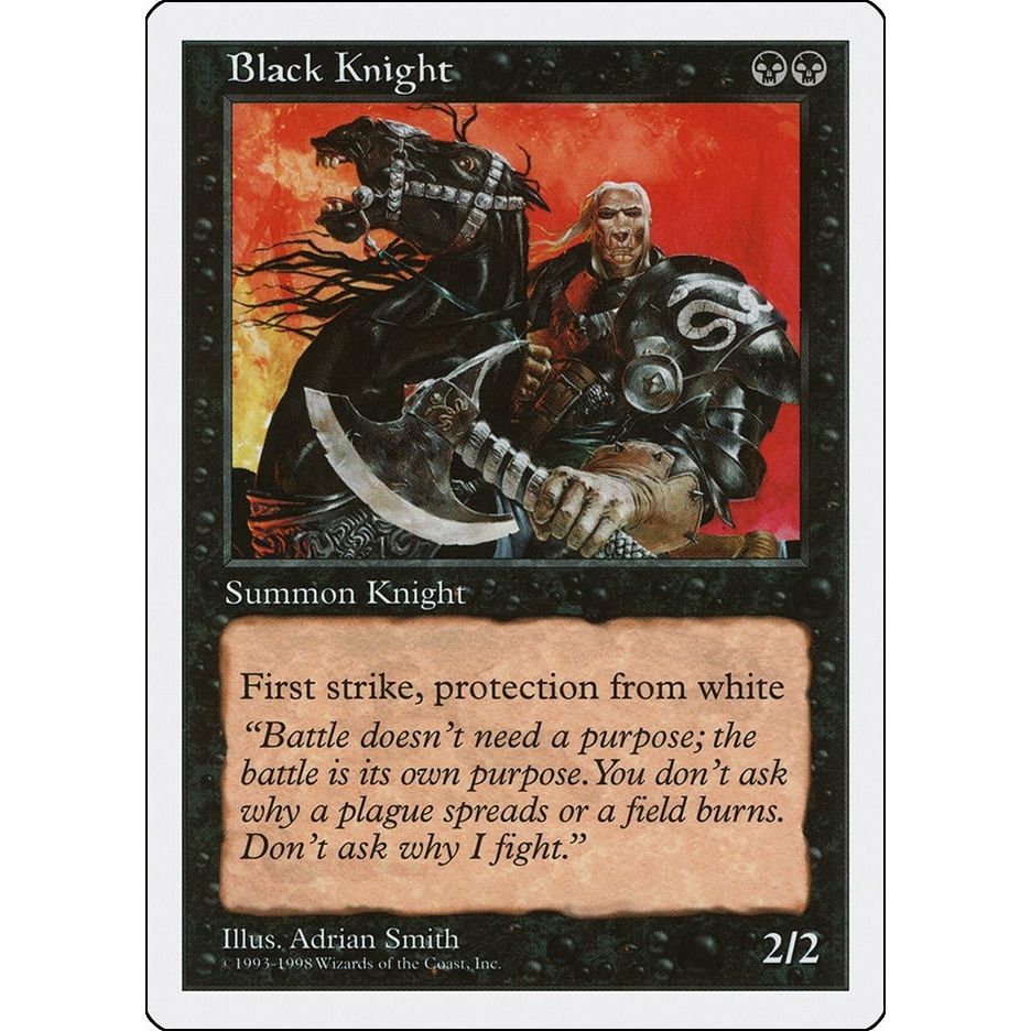 Image for Black Knight (7) (ATH) - Magic: The Gathering
