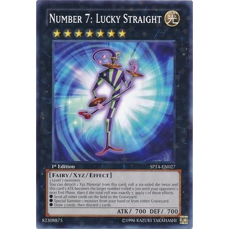 Image for Number 7: Lucky Straight (Starfoil) (SP14-EN027) (SP14) - YuGiOh
