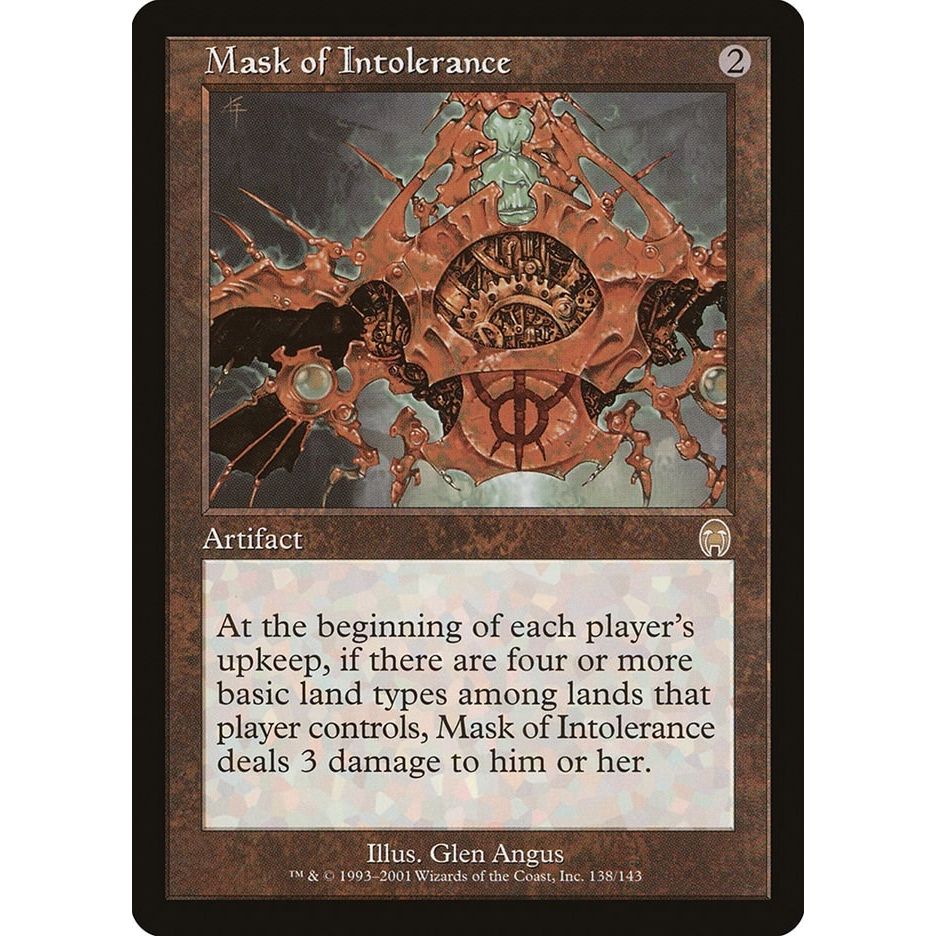 Image for Mask of Intolerance (138) (APC) - Magic: The Gathering