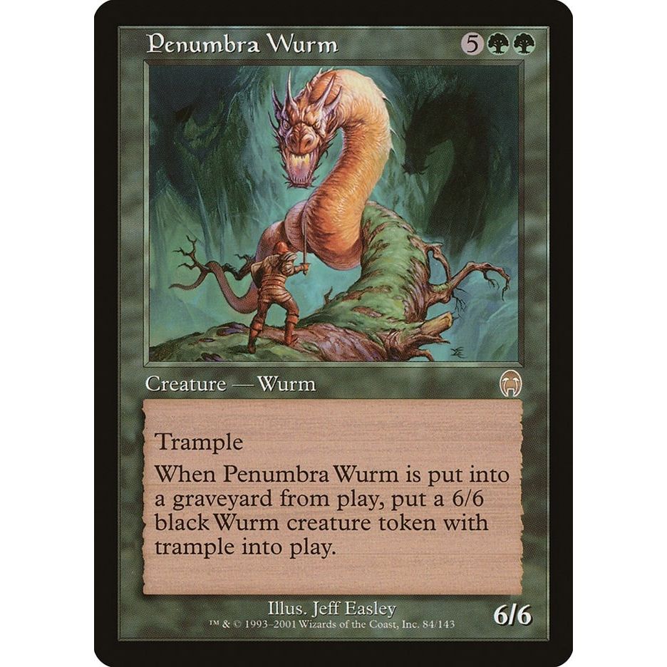 Image for Penumbra Wurm (84) (APC) - Magic: The Gathering